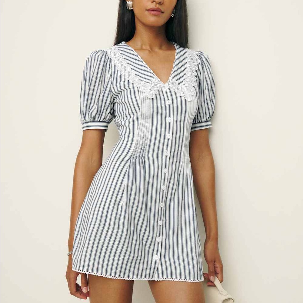 Reformation striped dress size 4